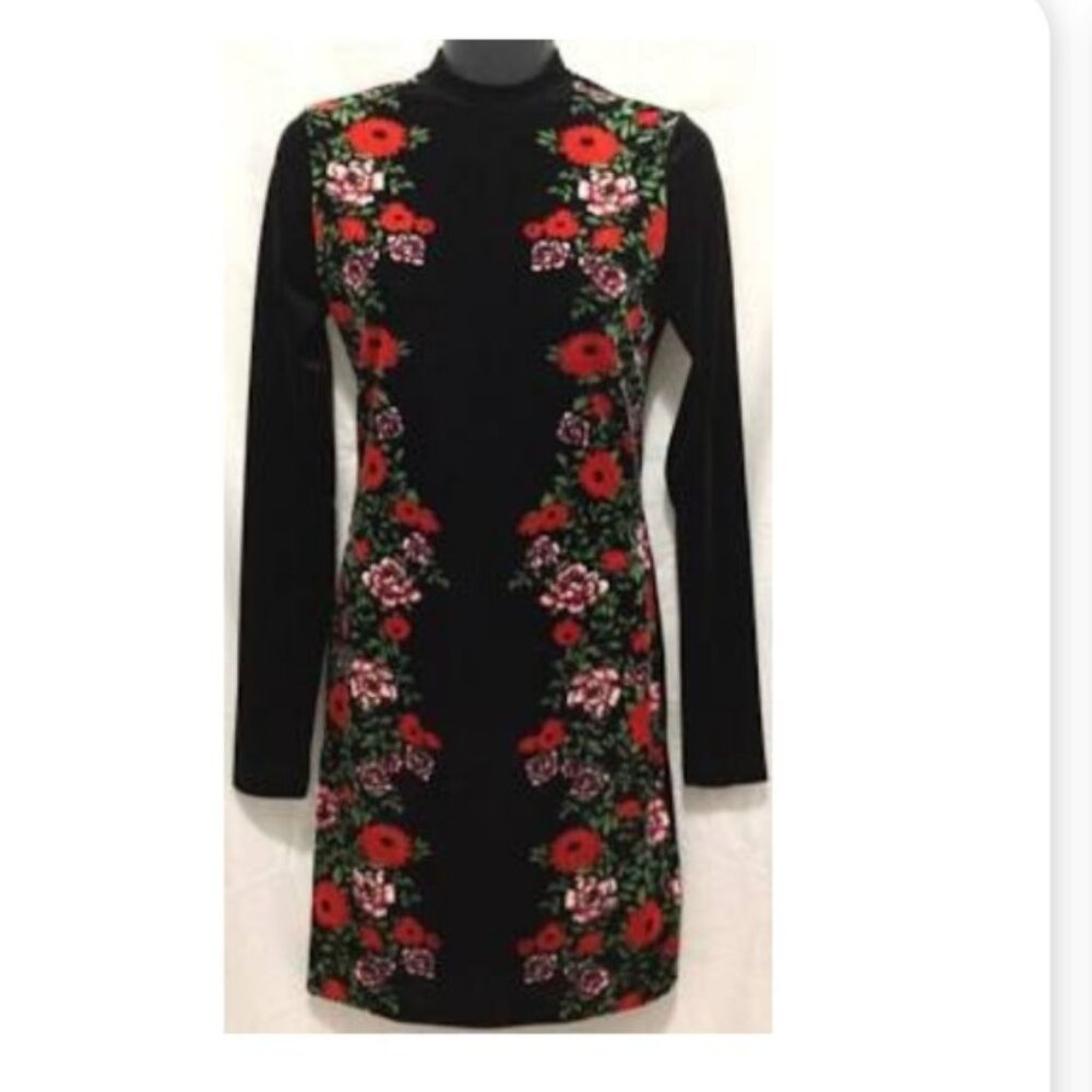 Floral Velour Dress